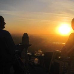 Mokattam Hills: A Smoky Sunset