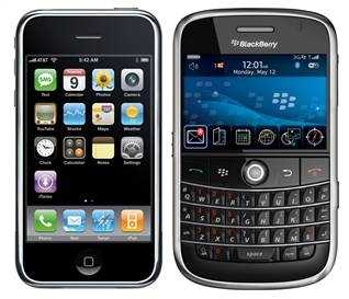 iPhone vs. BlackBerry: A Battle of the Gadgets
