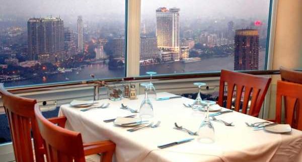 360 Revolving Restaurant at the Cairo Tower: Panorama of Tourist Attraction