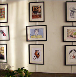 معرض كاريكاتير في ساقية الصاوي