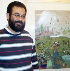 معرض “من هنا” للفنان عبد العزيز الجندي بمركز كرمة بن هانئ