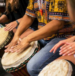 Drum Circle with Rania Amr at Bab 18