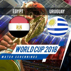 World Cup 2018: Egypt vs Uruguay at ROOM Art Space