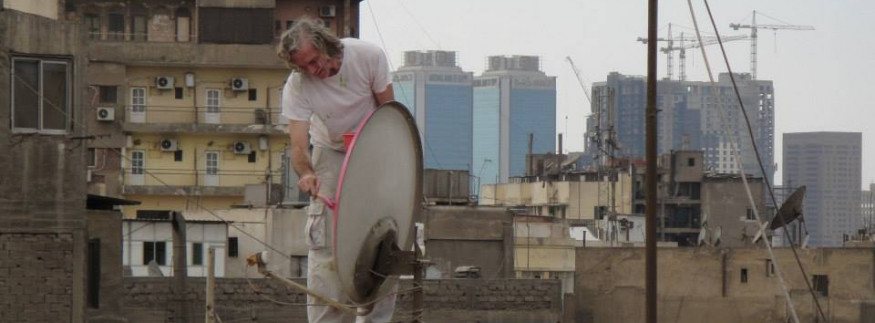 Learn About the Artist Behind the Initiative to Colour Satellite Dishes on Cairo Roofs