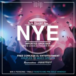 NYE Party @ Indigo Restaurant & Lounge