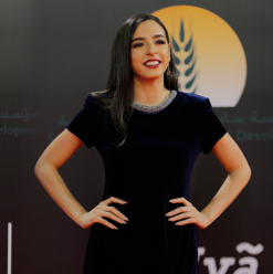 Sarrah Abdelrahman Stuns in a Statement Dress