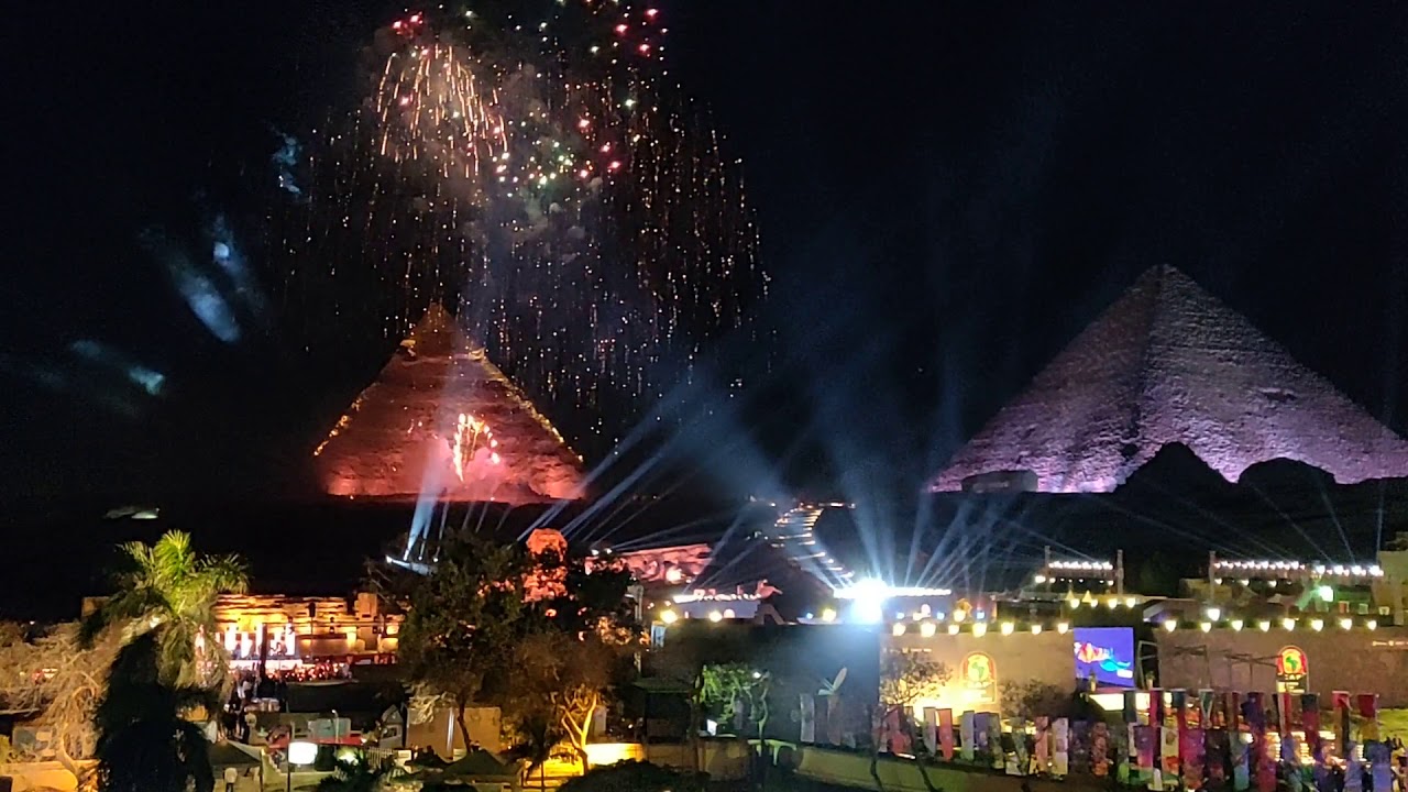 Cairo (Egypt) New Year's Eve Fireworks Extravaganza: Catch the Live Stream from Cairo Tower and Pyramids 