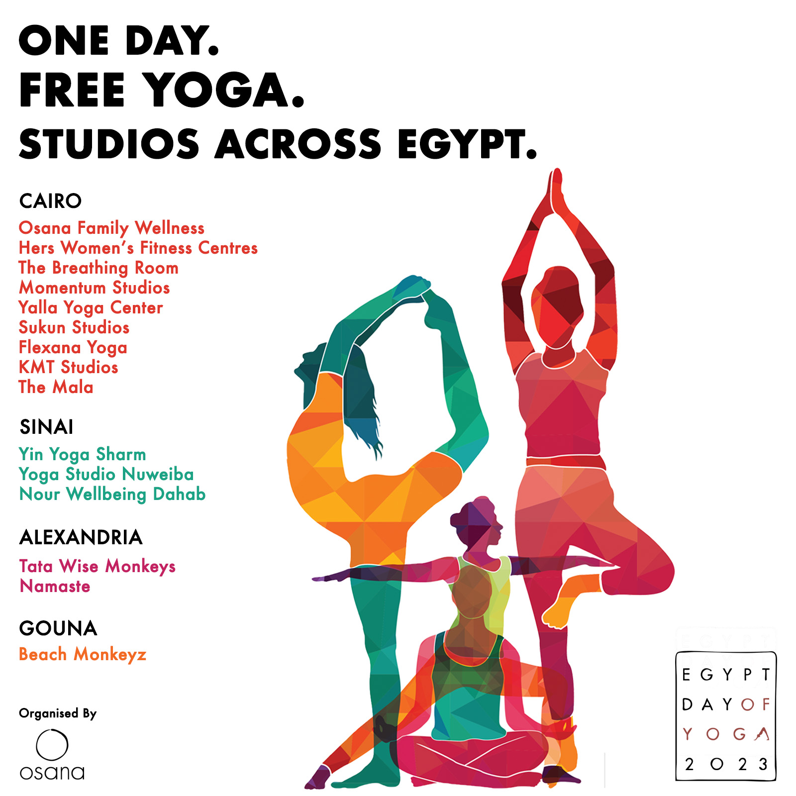 Osana Family Wellness Organises 4th Annual Egypt Day of Yoga