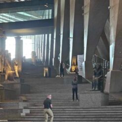 A Voyage Through the Grand Egyptian Museum’s Staircase Gallery