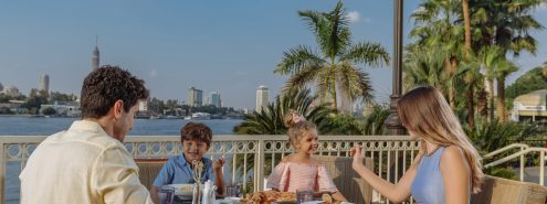Nile-front Dining at Hilton Cairo Grand Nile Hotel's Sakya Terrace
