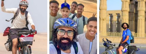 من القاهرة لأسوان بالعجلة!.. رحلة شاب مصري بيحتفل بافتتاح المتحف المصري الكبير بطريقته الخاصة من القاهرة لأسوان بالعجلة!.. رحلة شاب مصري بيحتفل بافتتاح المتحف المصري الكبير بطريقته الخاصة