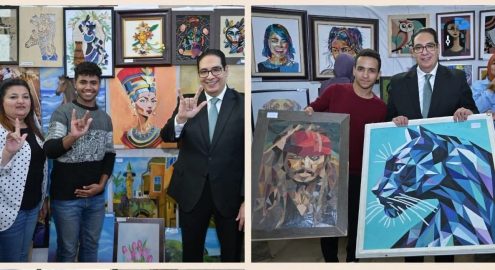 معرض فنون 9 في جامعة القاهرة 2025: 799 عمل فني بيحكوا حكايات الطلبة وإبداعهم