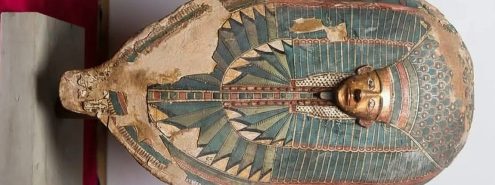 قناع الكارتوناج الجنائزي.. سر البعث والخلود في المتحف المصري الكبير