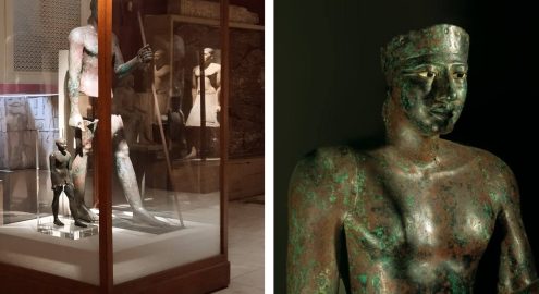التمثال اللي أخفى وريثه في قلبه.. سر نحاسي نادر في المتحف المصري بالتحرير