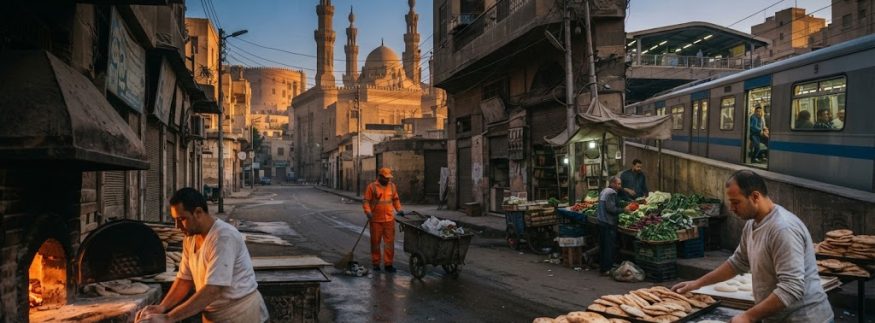 القاهرة منورة بعمالها: من الخبازين لعمال النظافة.. في حب الناس اللي بتجهز يومنا قبل ما نبدأه
