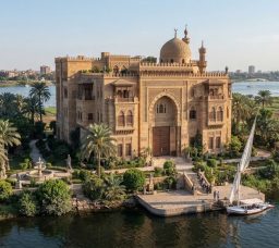 قصر البرنس نجيب عبد الله في جزيرة الدهب.. تحفة معمارية على الطراز المملوكي