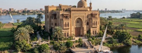 قصر البرنس نجيب عبد الله في جزيرة الدهب.. تحفة معمارية على الطراز المملوكي