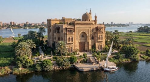 قصر البرنس نجيب عبد الله في جزيرة الدهب.. تحفة معمارية على الطراز المملوكي