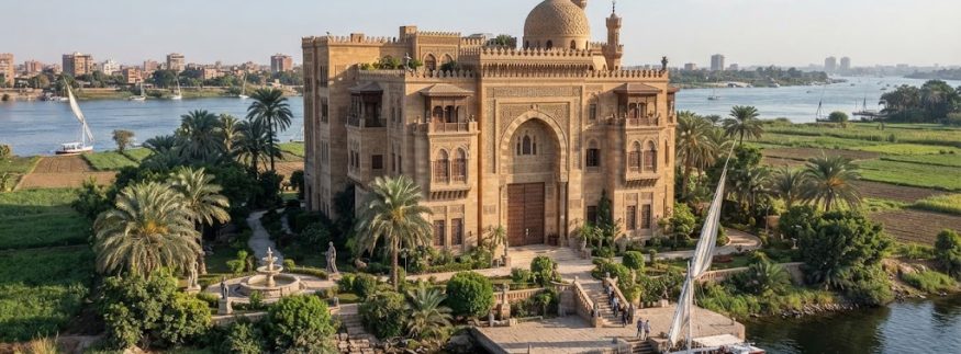 قصر البرنس نجيب عبد الله في جزيرة الدهب.. تحفة معمارية على الطراز المملوكي