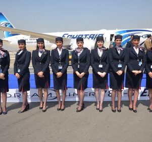 IN PICTURES: EgyptAir Inaugurates B787-9 Dreamliner With Brand New Cabin Crew Uniforms IN PICTURES: EgyptAir Inaugurates B787-9 Dreamliner With Brand New Cabin Crew Uniforms